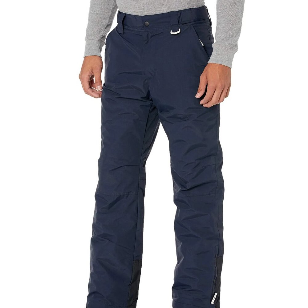 Amazon Essentials Men's Navy Blue Water-Resistant Insulated Snow Pants Size L